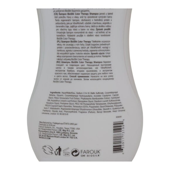 Biosilk Color Therapy Shampoo 2 Pk Sulfate Paraben Free Jumbo 34 oz Colored Hair - Picture 4 of 7